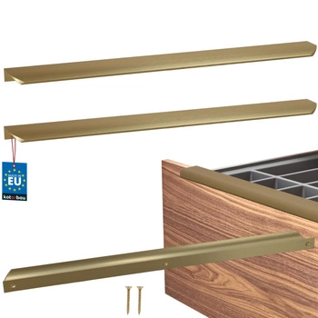 Mâner mobilier aluminiu auriu mat 416/436 mm set de 2 buc.