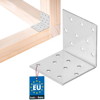 Colțar zincat pentru dulgherie 60×60×60 mm