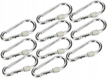 Carabină pivotantă 80 cârlig de frânghie - 10 buc.