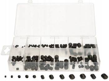 Set de șuruburi cu cap hexagonal fără cap - 160 buc.