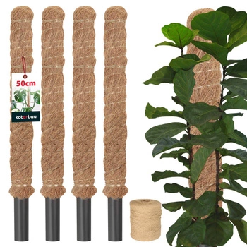 Țăruș pentru plante de nucă de cocos 50 cm x 32 mm set de 4 buc.