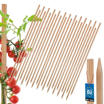 Tăruși de grădină din lemn pentru roșii legume 120 cm set de 25 buc.