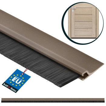 Bandă de etanșare ușă cu garnitură maro 1 m