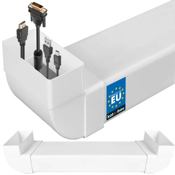 Conductă de cablu pentru televizor încastrat 120x60 mm 50 cm