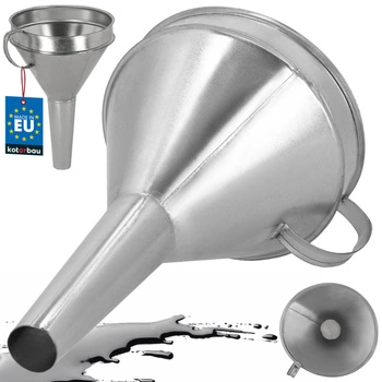 Pâlnie din metal galvanizat cu filtru pentru ulei combustibil 17 cm