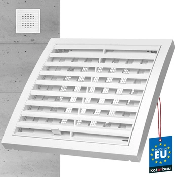 Grilă de ventilație ø100 blocabilă cu ochiuri de 150 mm