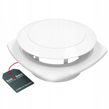 Ventilație de evacuare anemostat alb 160 plastic