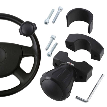 Buton de ghidon cu rulment pentru tractor de mașină negru 9 cm