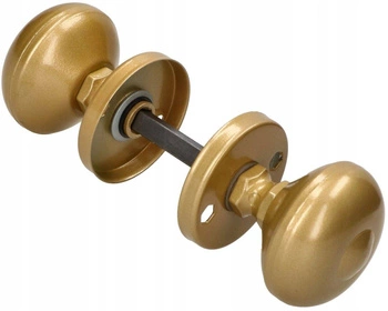 Mâner rotativ ușă rotund pentru porți uși - Culoare aurie