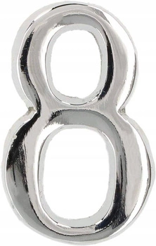 Numărul casei "8" numărul ușii 5 cm cromat