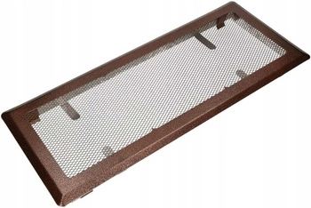 Grilaj de ventilație pentru șemineu metalic 16x30 cm - Culoare cupru