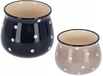Set ghiveci cu carcasă din ceramică - 2 buc.