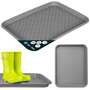 Tăviță de scurgere pentru încălțăminte din plastic 38x50 cm - Culoare gri
