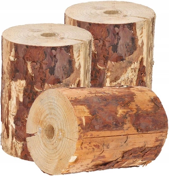 Gradina de țânțari torță lumânare lumânare trunchi de lemn - set de 3 buc.