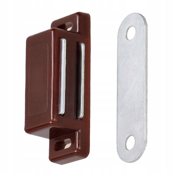 Închizător magnetic de mobilier pentru dulapuri - Culoare maro