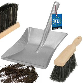 Set lopată din oțel cu aspirator din lemn