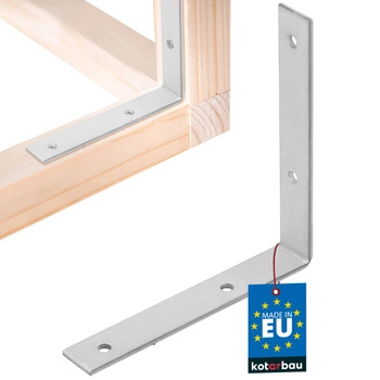 Colțar dulgheresc inoxidabil galvanizat 125x125x20 mm