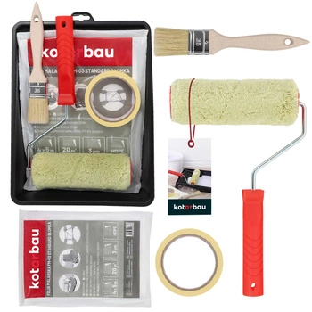 Pictură set de 5 elemente role perie tavă perie film de plastic bandă