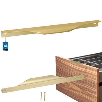 Mâner pentru mobilă modern aluminiu aur mat 256 mm