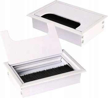 Grommet cablu aluminiu alb 120x80 mm set de 2 buc.