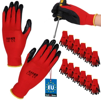 Mănuși de lucru dragon antiderapante latex mărimea 8 set de 12 buc.