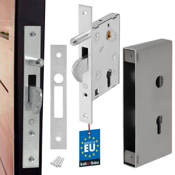 Încuietoare cu cârlig poartă glisantă ușă garaj stânga dreapta cutie f-60