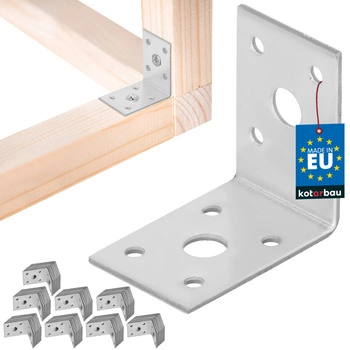 Colțar dulgheresc inoxidabil galvanizat 50x50x35 mm set de 100 buc.