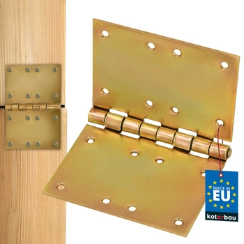 Balama de construcție împletită dreaptă oțel zincată aurie 100x150 mm