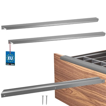 Mâner mobilier aluminiu argintiu 540/560 mm set de 2 buc.