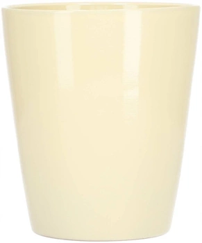 Ghiveci de flori din ceramică crem 12 cm