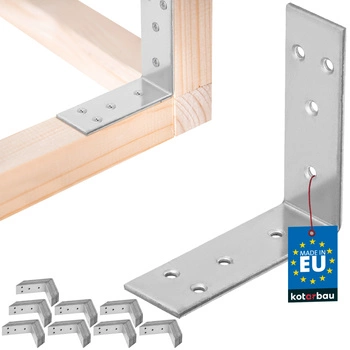 Colțar dulgheresc inoxidabil galvanizat 60x60x20 mm set de 100 buc.