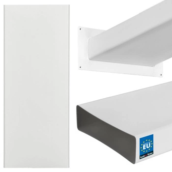 Conductă de ventilație pentru cabluri plate 204x60 alb 50cm