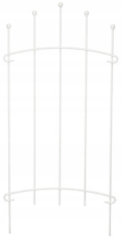 Gard palisadă grădină palisadă golf alb 48 cm