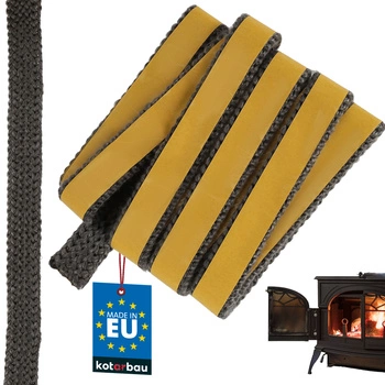 Bandă autoadezivă pentru etanșarea șemineului și sobei 20x4 mm 2,5 m