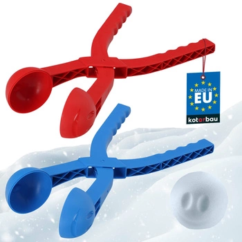 Automat pentru bile de zăpadă, snowball machine - 2 buc. - Culoare roșu