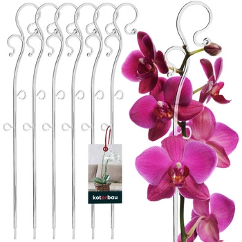 Suport de plante din plastic transparent 39 cm set de 6 buc.