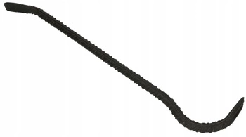 Rangă forjată curbată cu nervuri 70cm cu lacăt cu două tăișuri