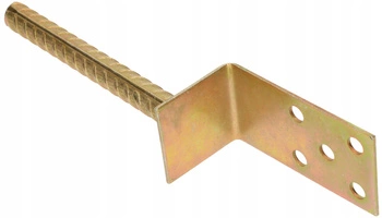 Cap de stâlp cu liant 110x60 mm anchetă de jumătate de tip l pentru bricături