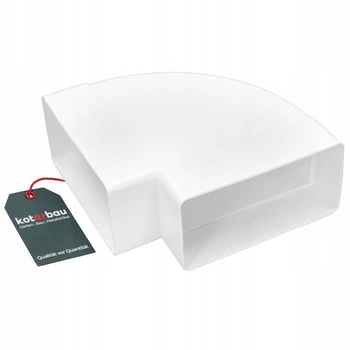 Conductă de ventilație cot orizontal 110x55