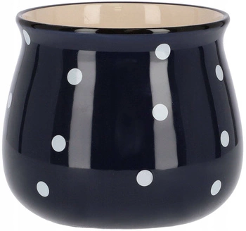 Ghiveci ceramic albastru mazăre - 125 mm