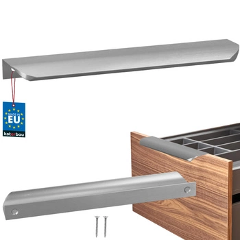 Mâner mobilier aluminiu argintiu 192/212 mm