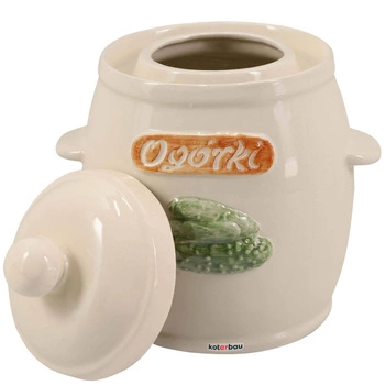 Butoi de gresie cu capac alb 5 l