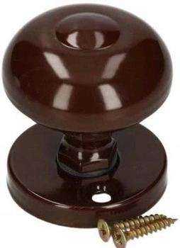 Buton fix pentru a fi înșurubat pe mânerul de bronz