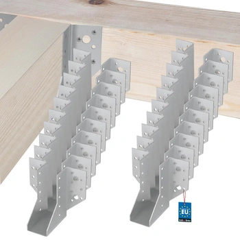 Cârlig pentru grinzi din lemn tâmplărie căpriori 40x110 mm set de 25 buc.