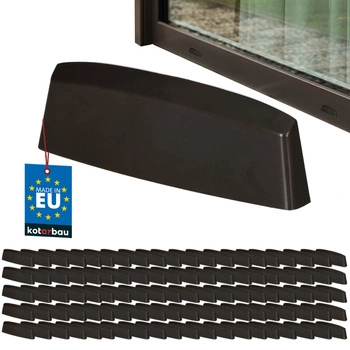 Capac de drenaj pentru ferestre PVC maro 36 mm set de 100 buc.