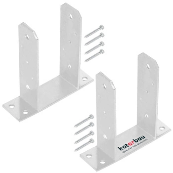 Bază de stâlp tt înșurubat 100 mm set de 2 buc.