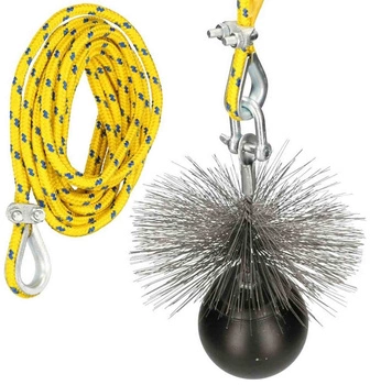Kit de curățare a coșului de fum 200 mm 1,5 m