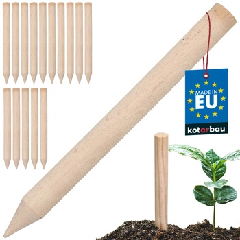 Tăruși din lemn fag geodezici pentru legume copaci 30 cm set de 15 buc.