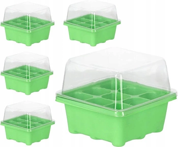 Mini seră portabilă cu 9 camere - 5 buc.