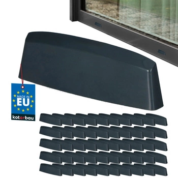 Capac de drenaj pentru ferestre PVC antracit 45 mm set de 50 buc.